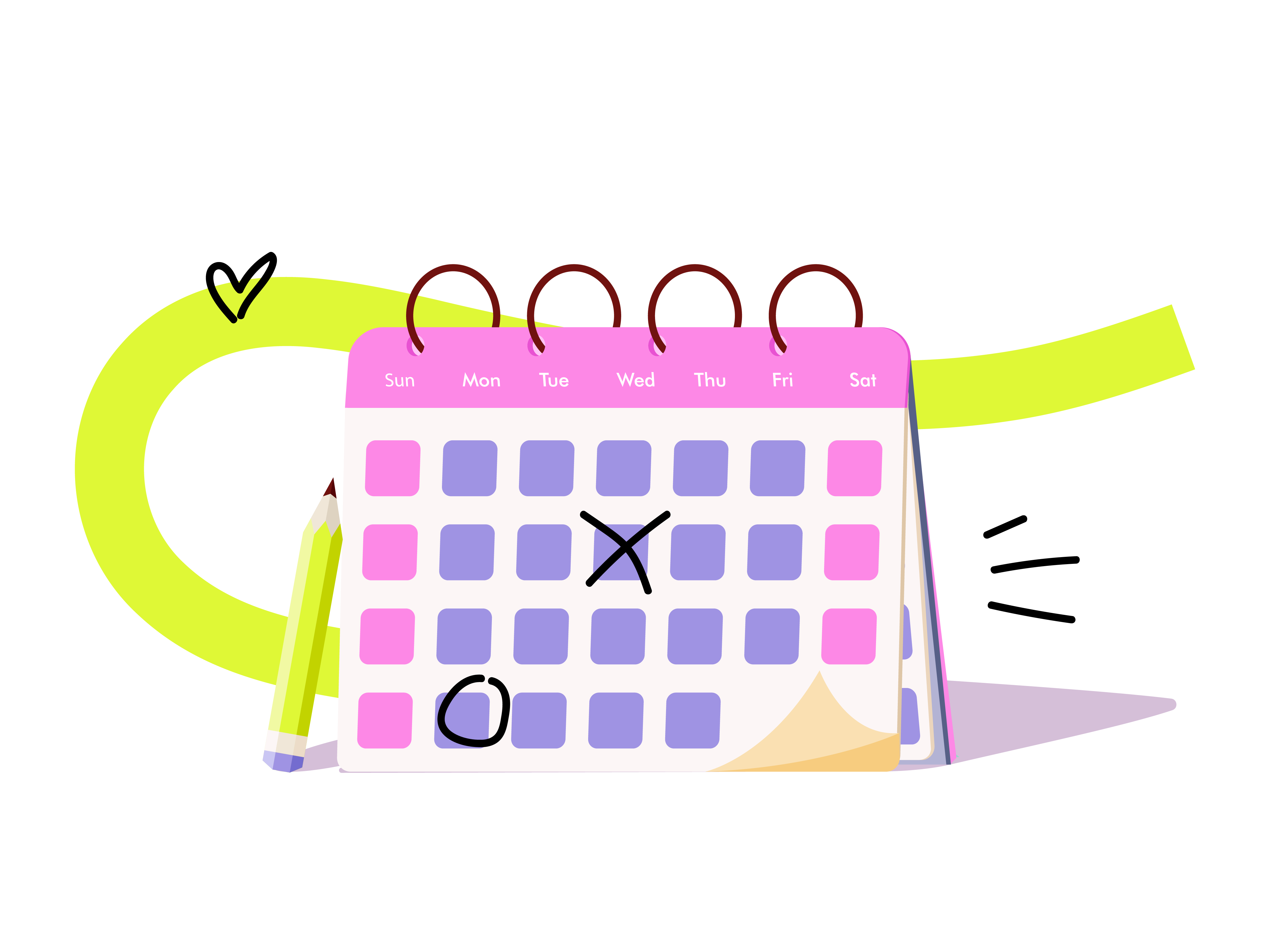 Agenda illustratie